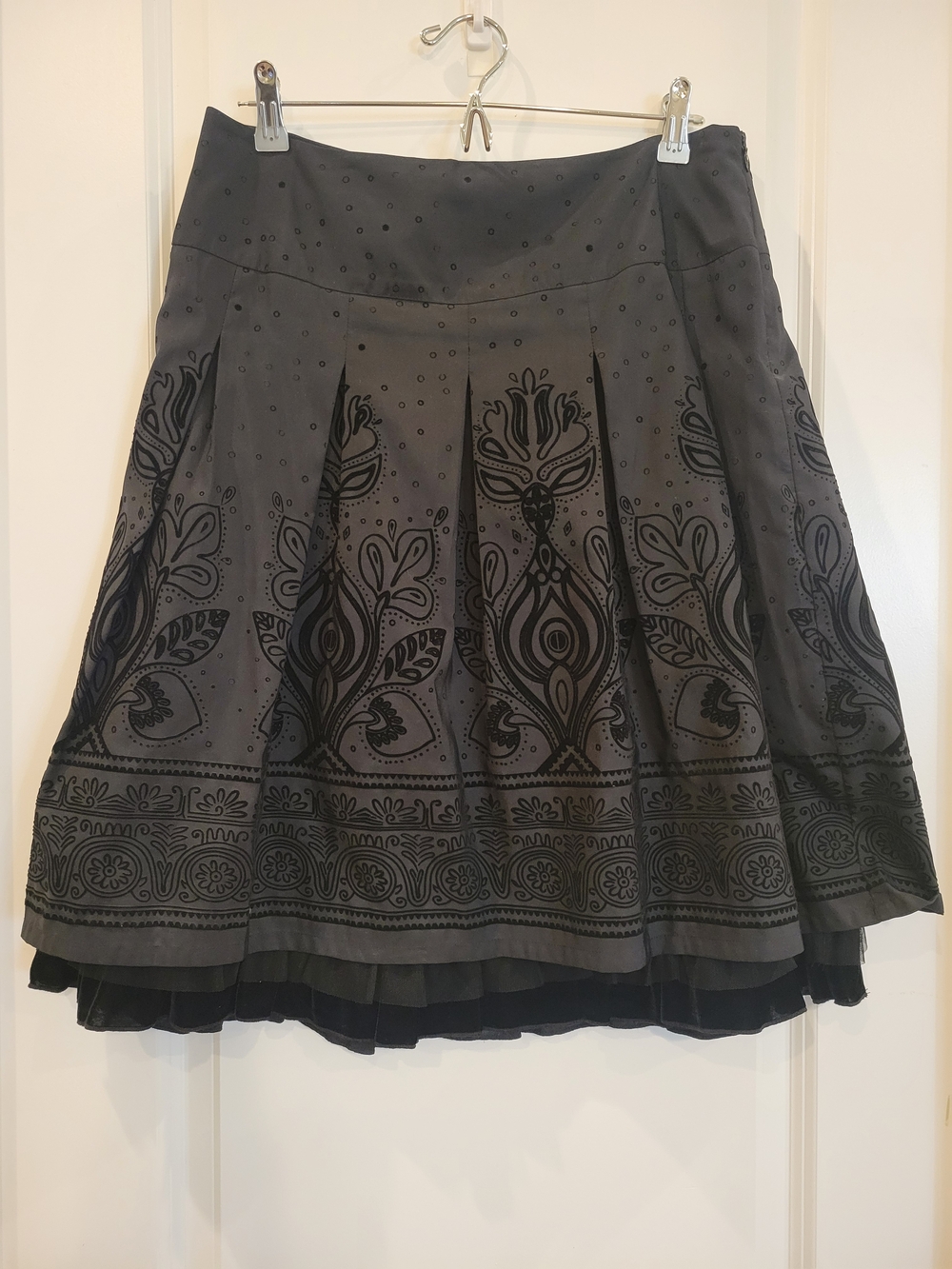 Apt. 9 Black Midi A-Line Skirt